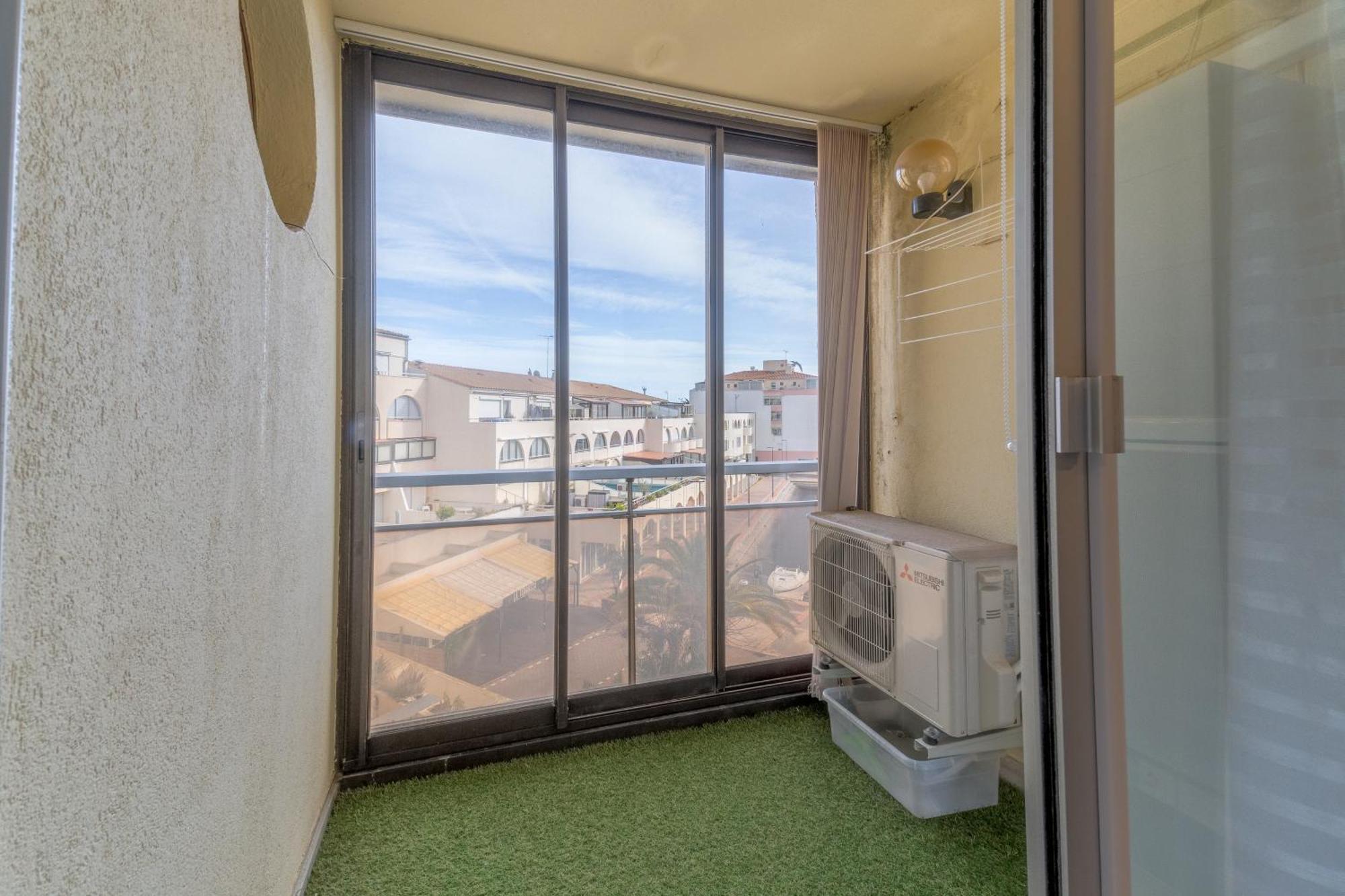Appt T2 Cabine Clim Parking Privee Vu Mer Sete Bagian luar foto