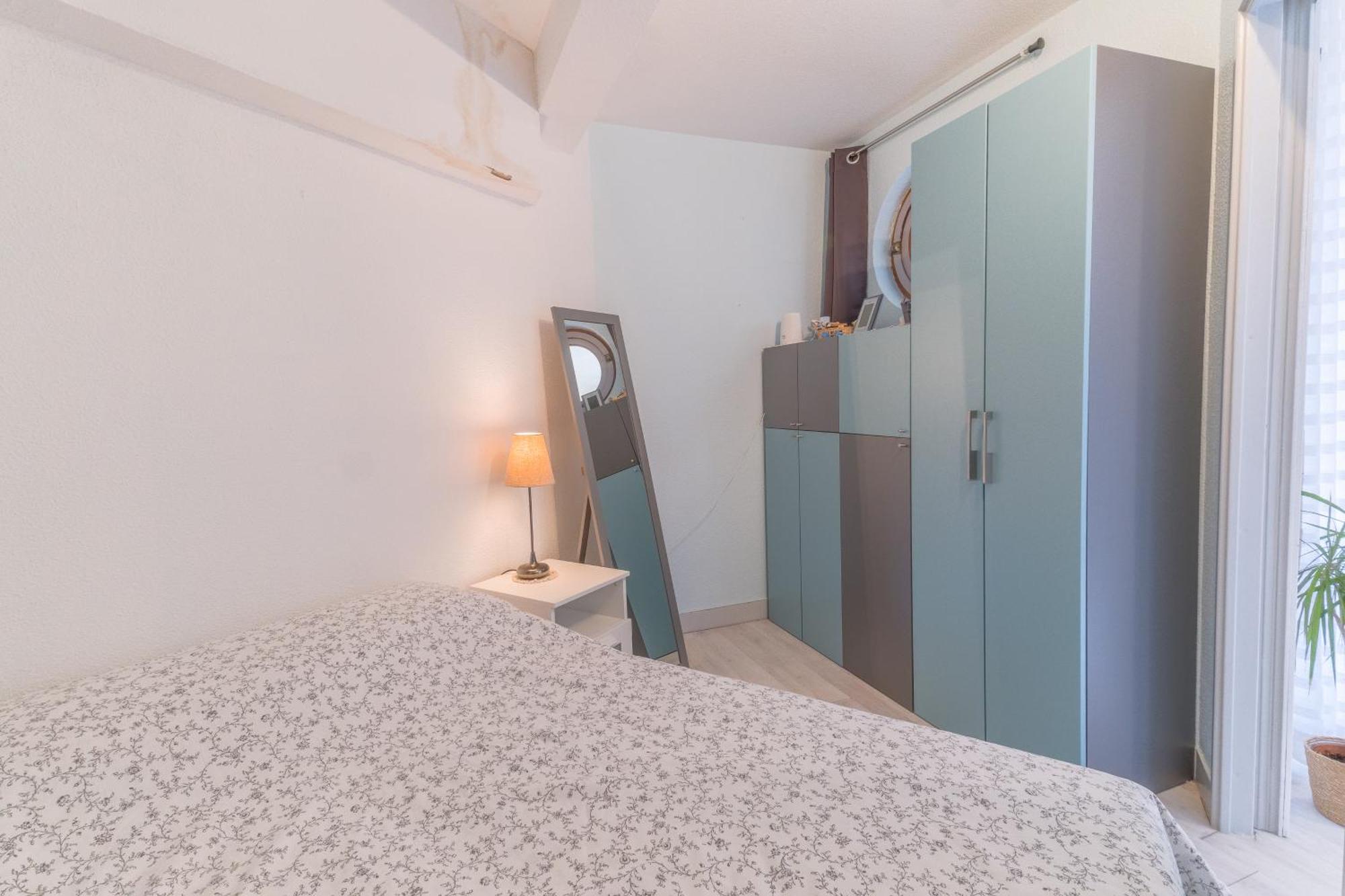 Appt T2 Cabine Clim Parking Privee Vu Mer Sete Bagian luar foto