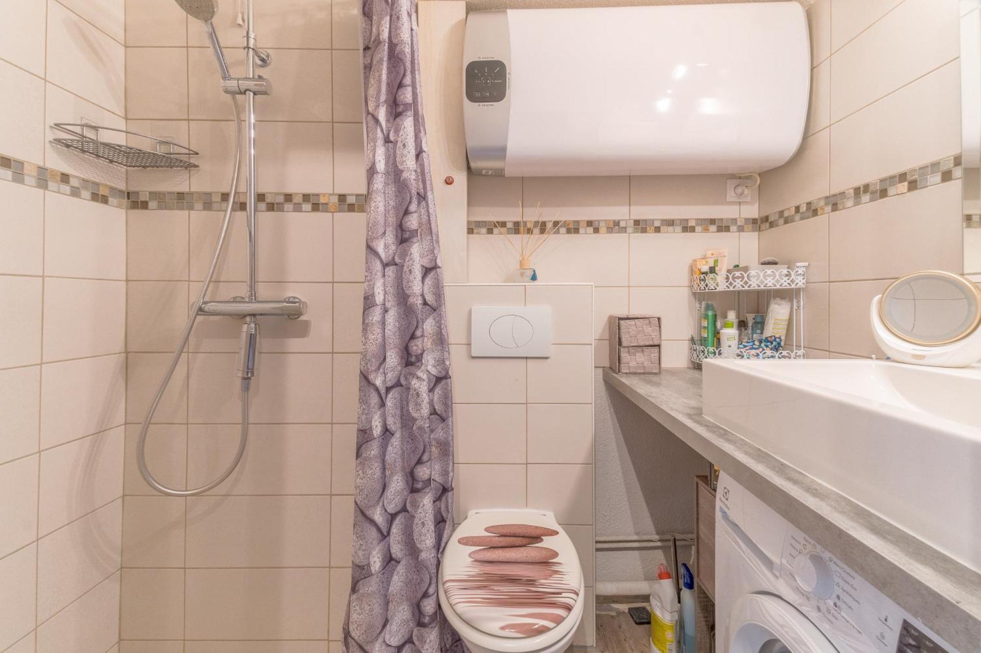 Appt T2 Cabine Clim Parking Privee Vu Mer Sete Bagian luar foto